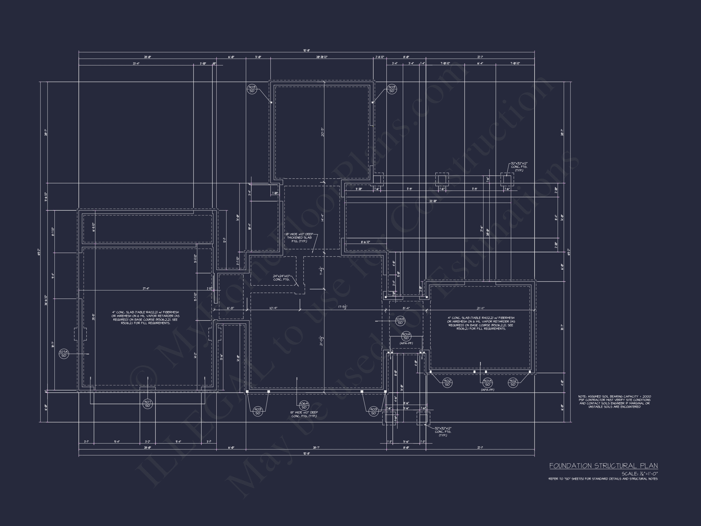 Modern Home Floor Plan with 3-Car Garage and CAD Designs