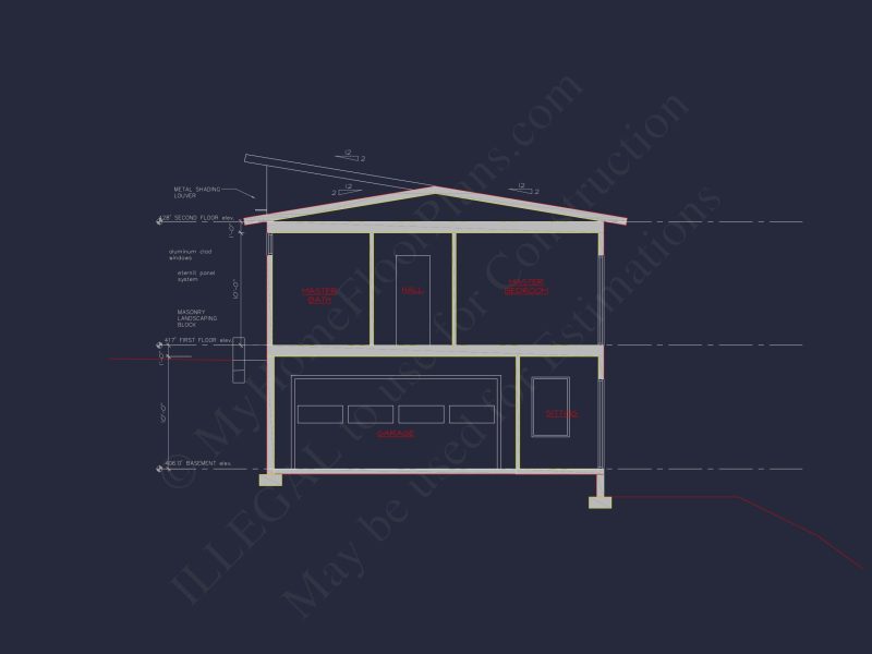 Modern house Floor Plan with 3 Stories and Contemporary Designs