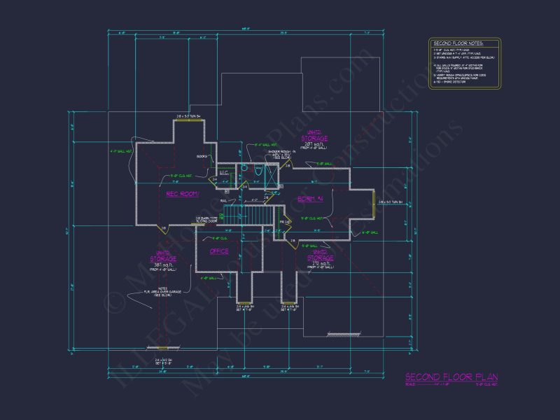 Modern house Floor Plan with 4 Bedrooms, CAD Designs & Features