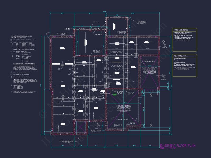 Modern house Floor Plan with 5 Bedrooms, CAD Blueprint Designs