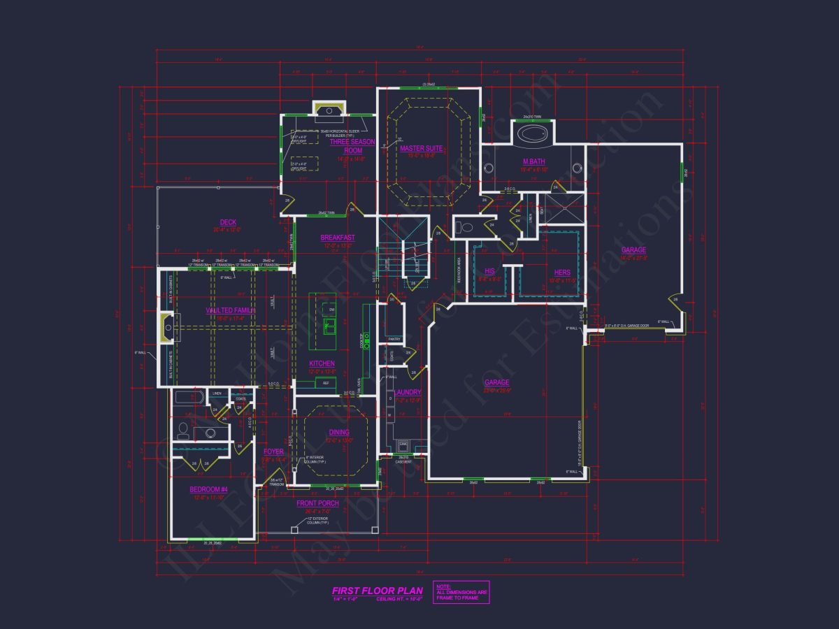 Modern house Floor Plan with CAD Architecture Designs