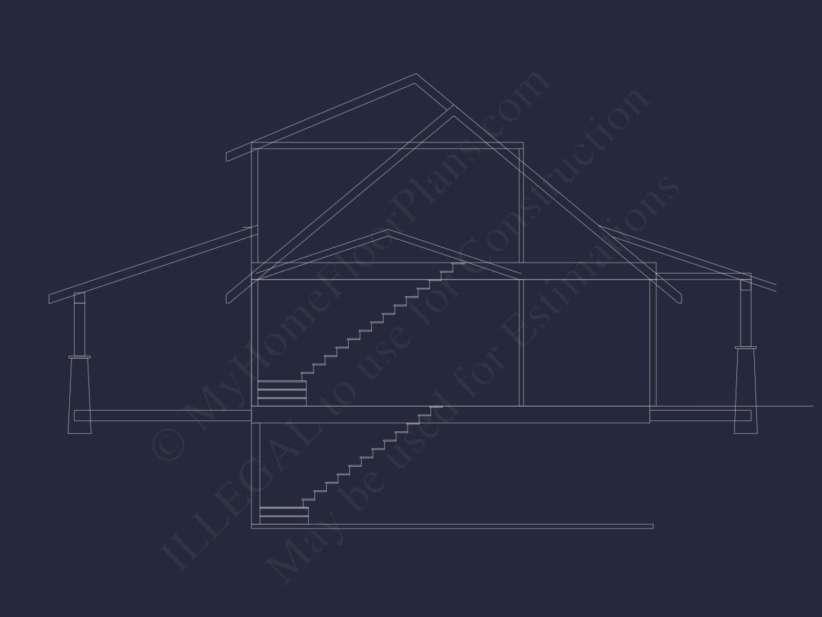 Modern house Floor Plan with CAD Designs and Blueprint