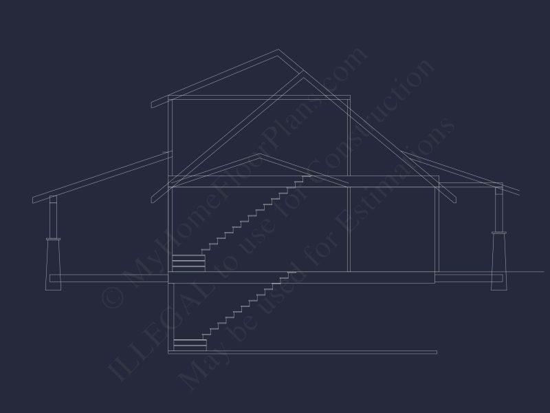 Modern house Floor Plan with CAD Designs and Blueprint