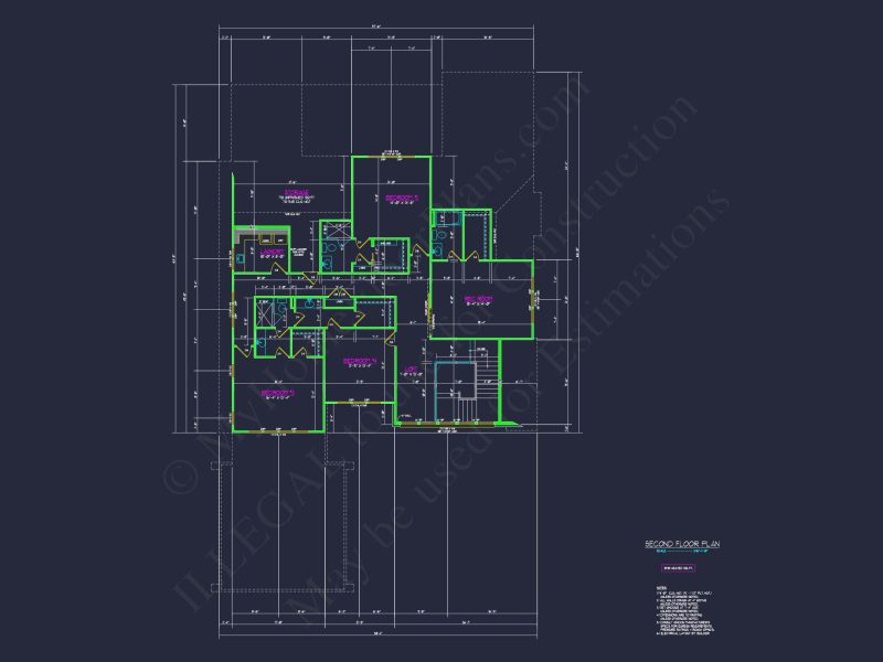 Modern house Floor Plan with CAD Designs and Blueprint Details