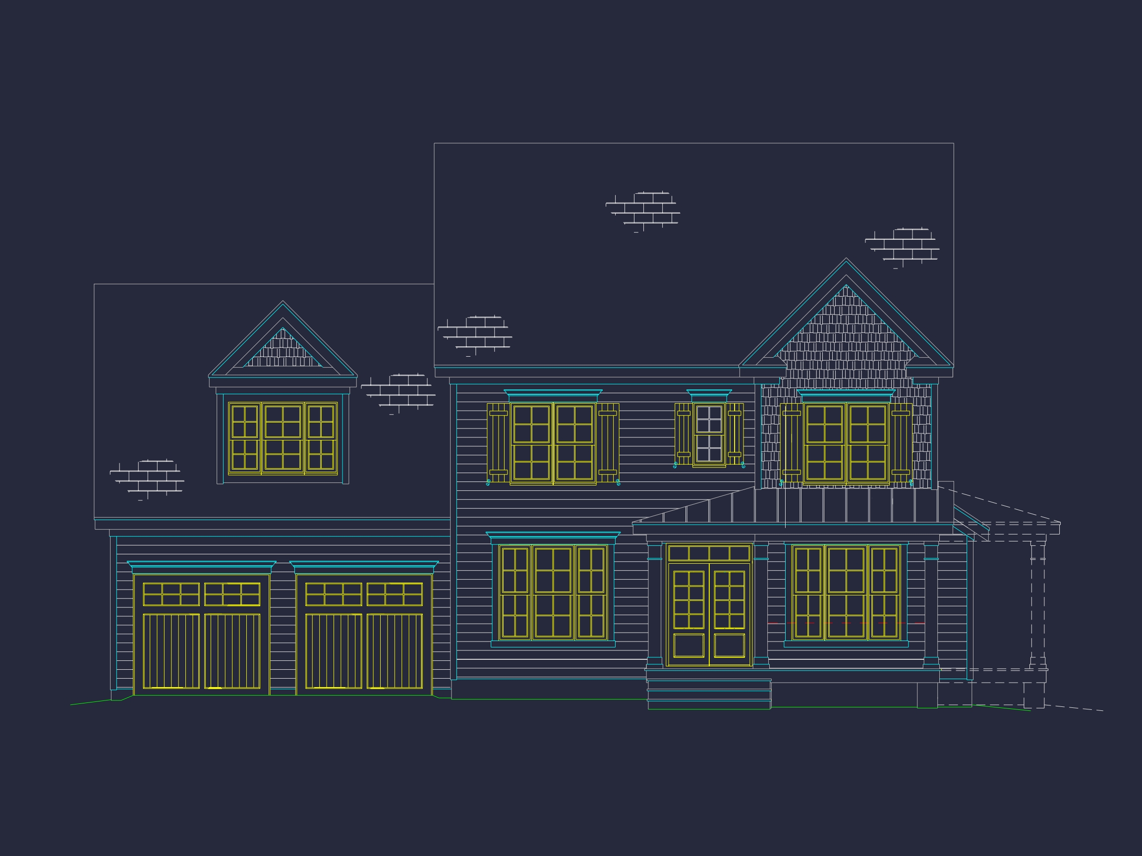 Modern Home Floor Plan with Detailed CAD Architecture Designs