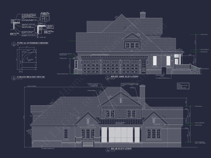 Modern house Floor Plan with Luxury CAD Blueprint Designs