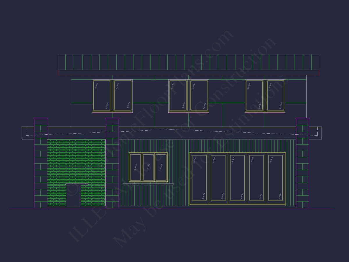 Modern house Floor Plan with Luxury Features and CAD Designs
