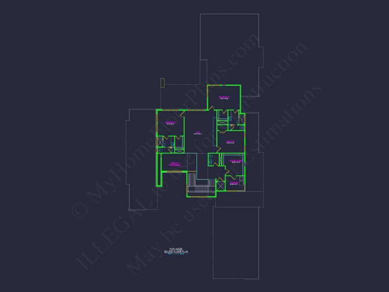 Modern house Floor Plan with Luxury Features and CAD Designs