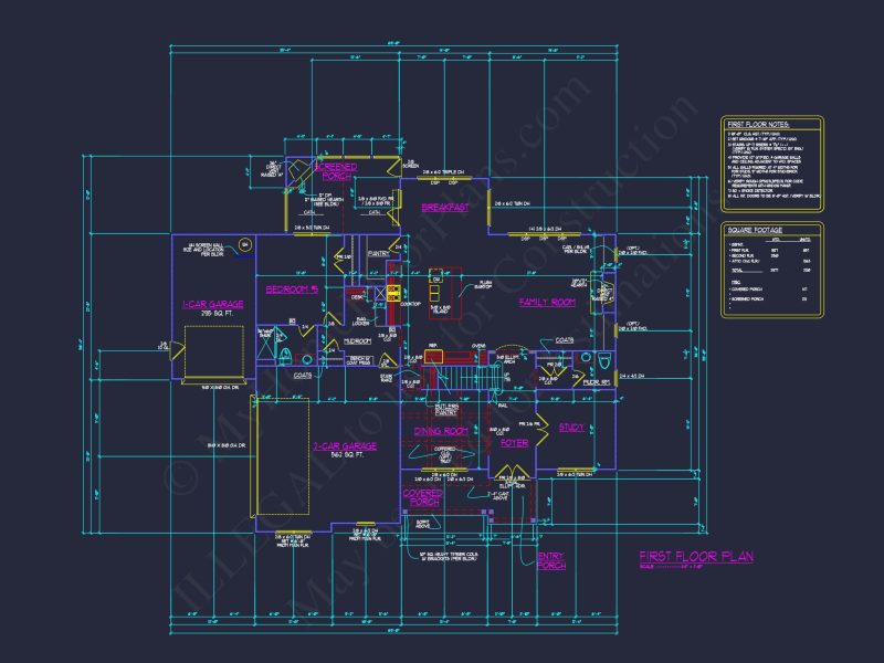 Modern house Floor Plan with Spacious Blueprint Designs