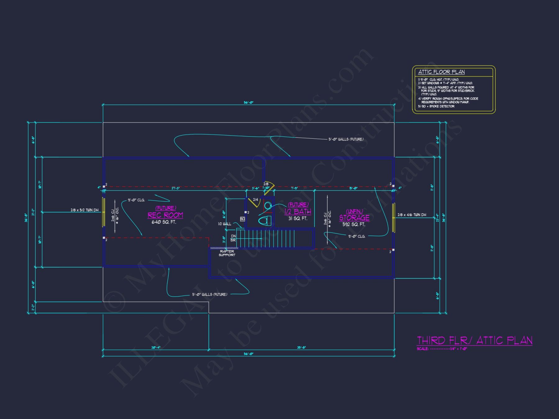 Modern house Floor Plan with Spacious Blueprint Designs