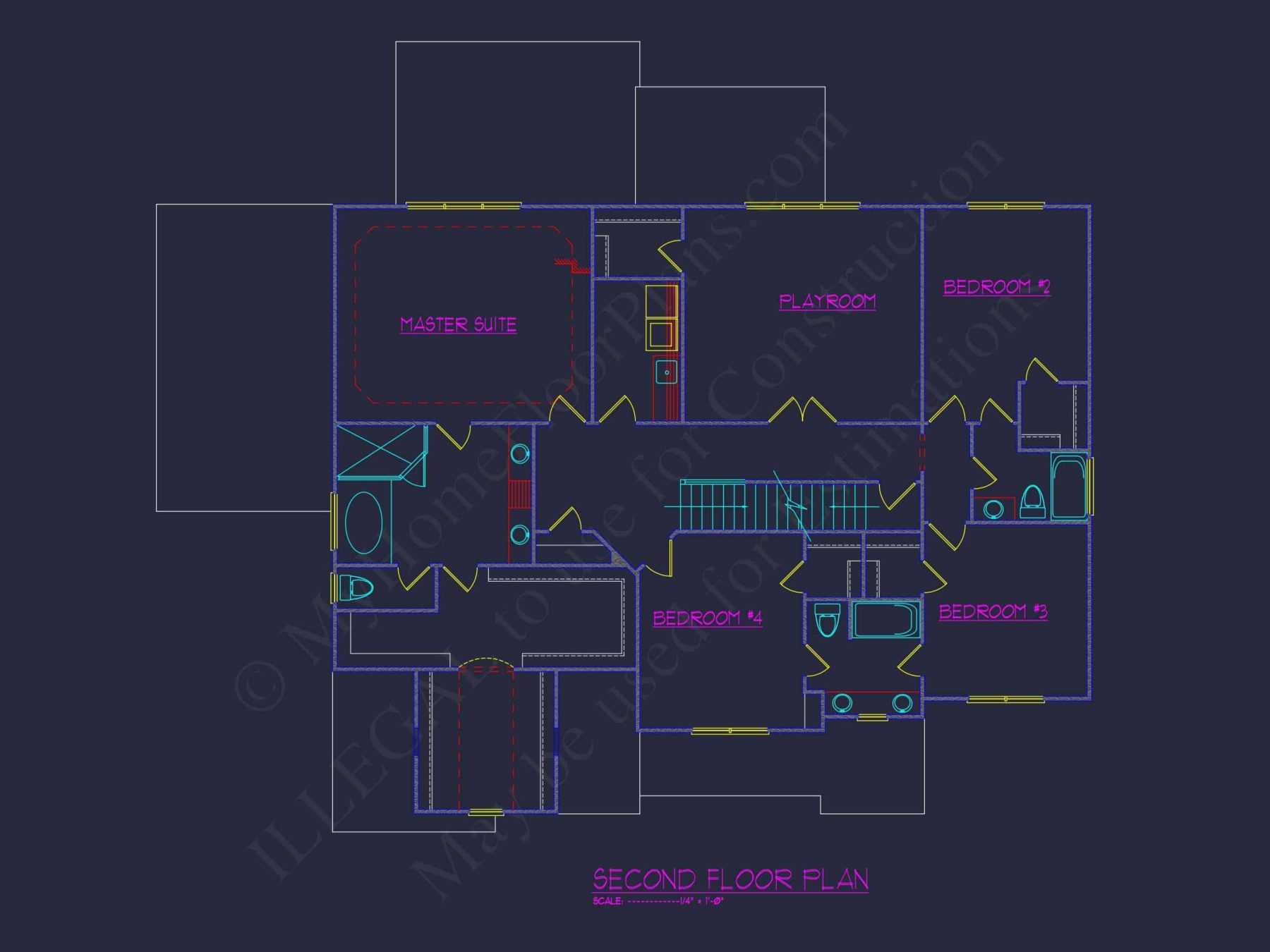 Modern house Floor Plan with Spacious Blueprint Designs