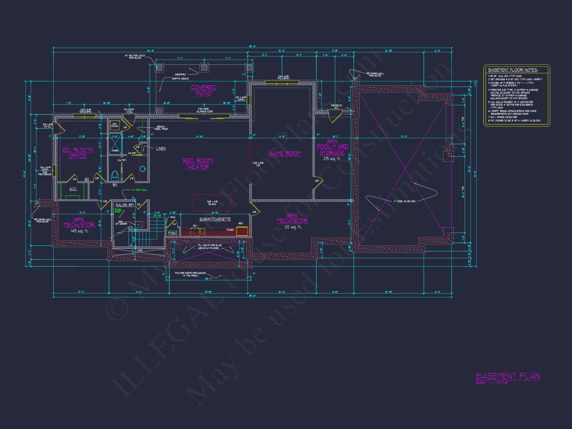 Architectural Blueprint with CAD Designs