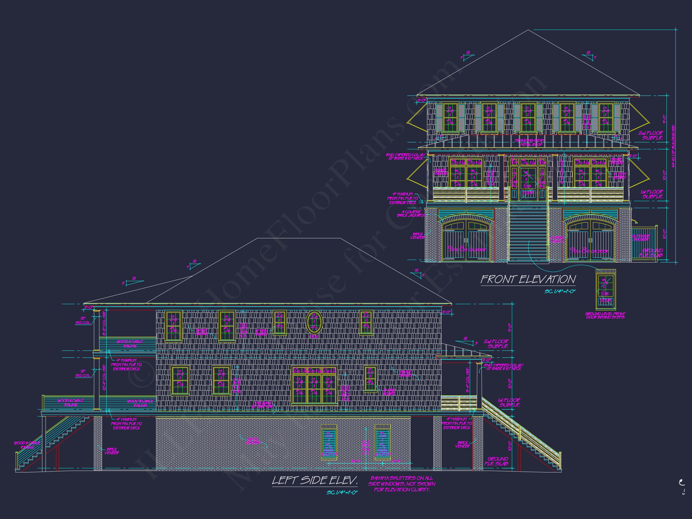 Modern house Plan: Detailed Floor Plan,CAD Designs & Blueprint