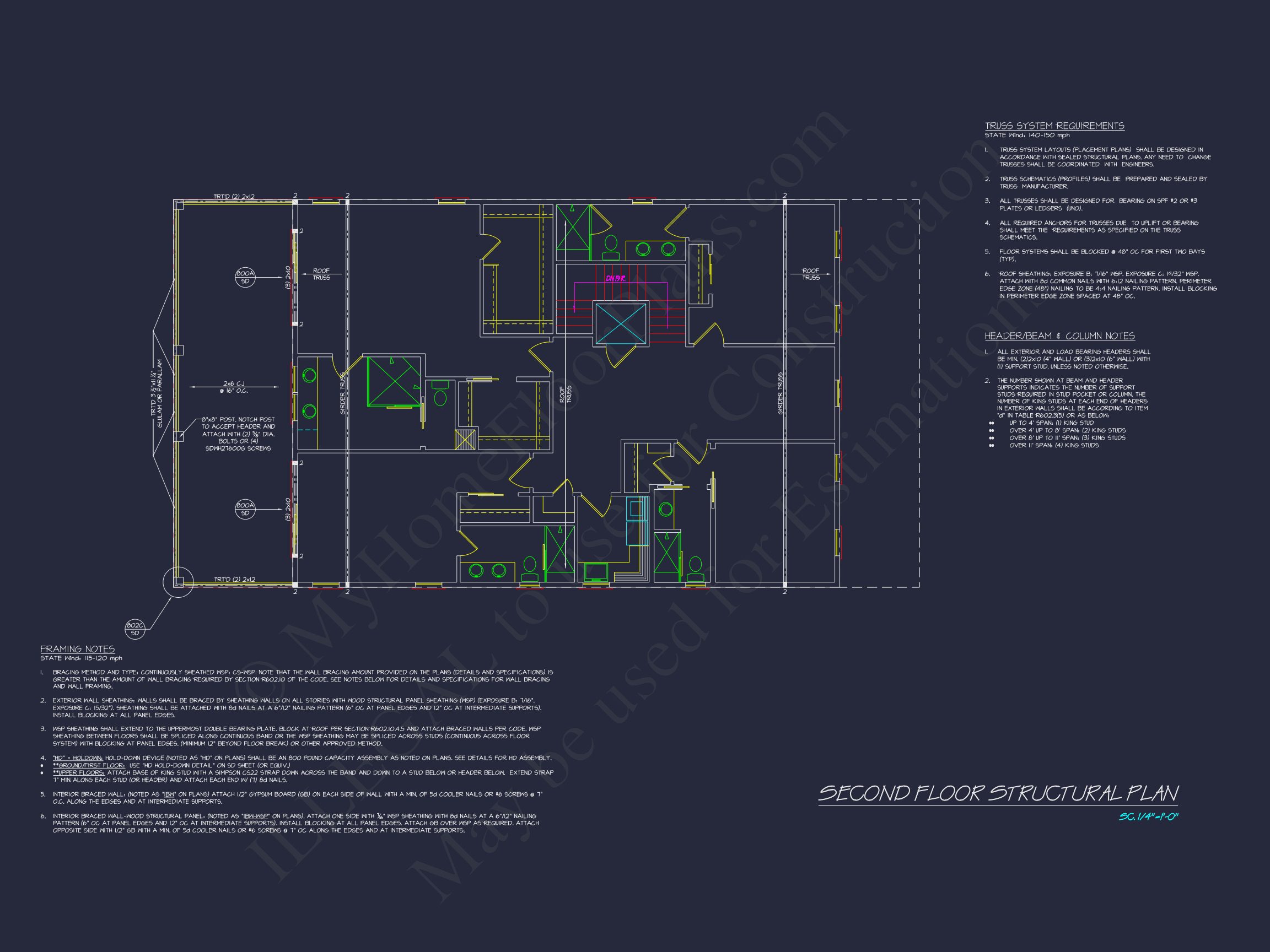 Modern house Plan: Detailed Floor Plan,CAD Designs & Blueprint