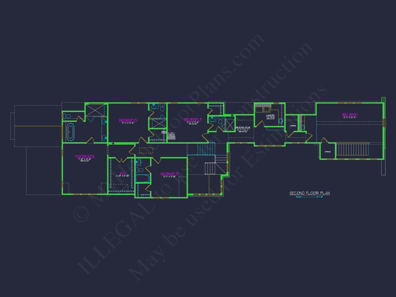 Modern house Plan and Blueprint with 2-Story Architecture Designs