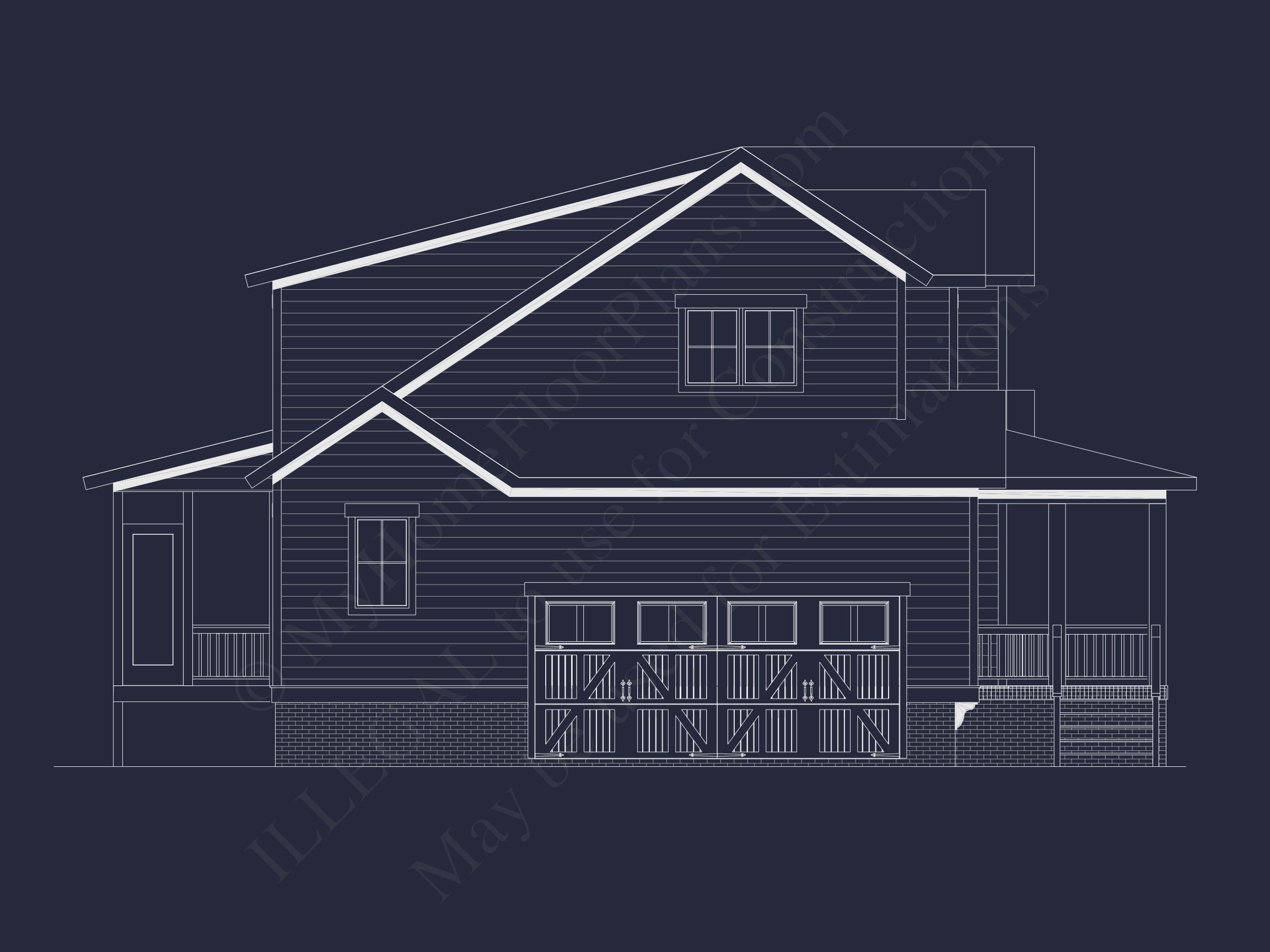 Modern house Plan with 2 Floors,CAD Blueprint & 5 Bedrooms