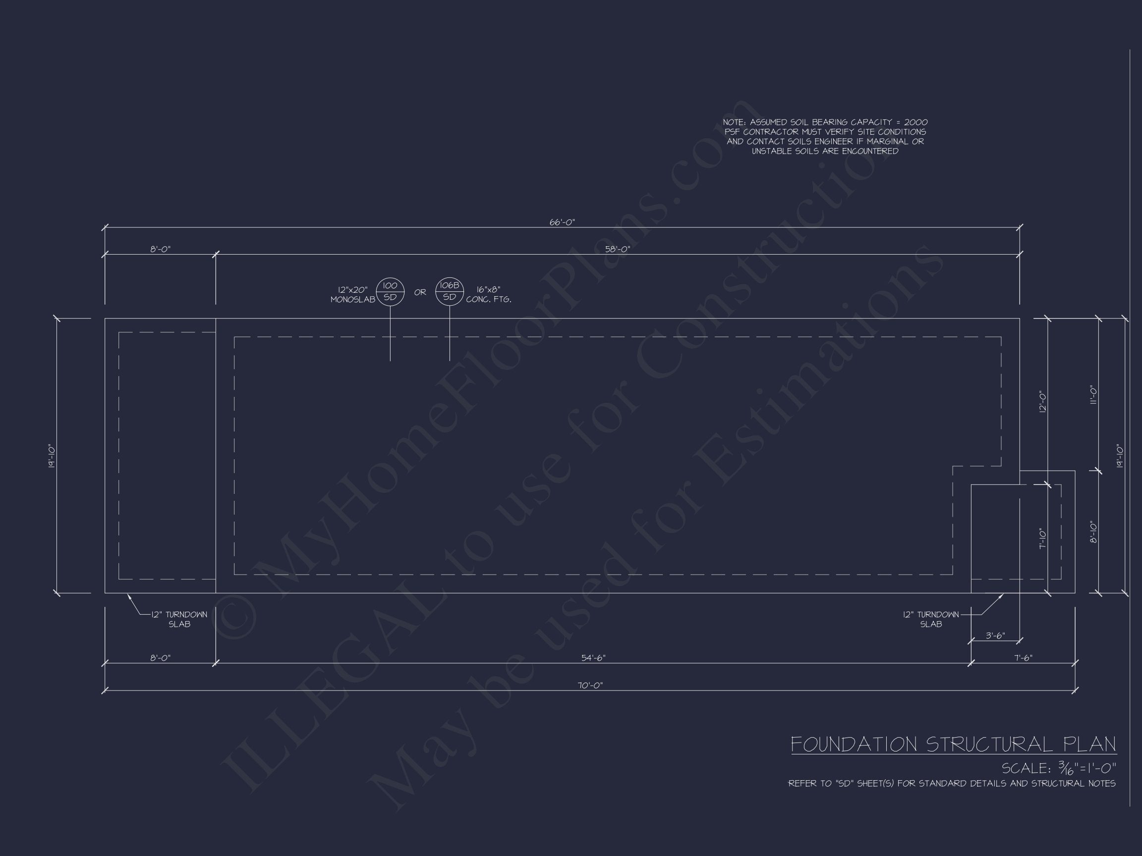 Modern house Plan with 2 Story Design & CAD Blueprint