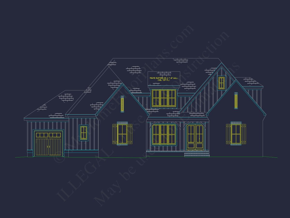 Modern house Plan with 2 Story Design & Spacious Floor Plans