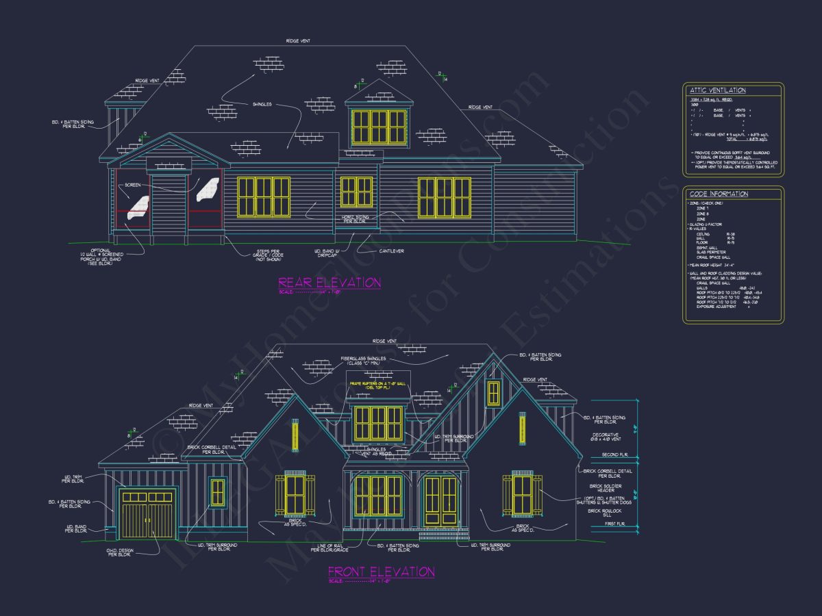 Modern house Plan with 2 Story Design & Spacious Floor Plans
