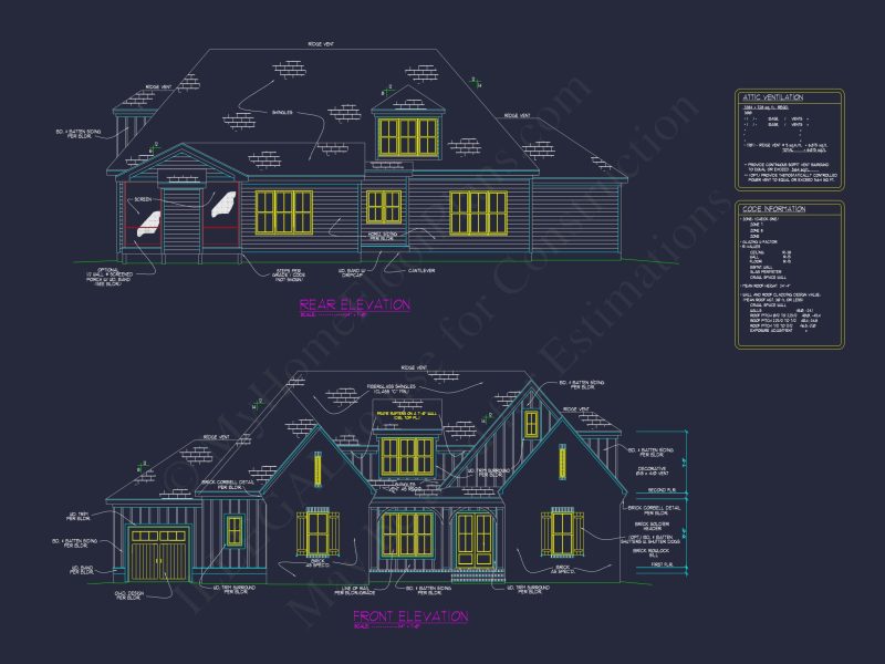 Modern house Plan with 2 Story Design & Spacious Floor Plans