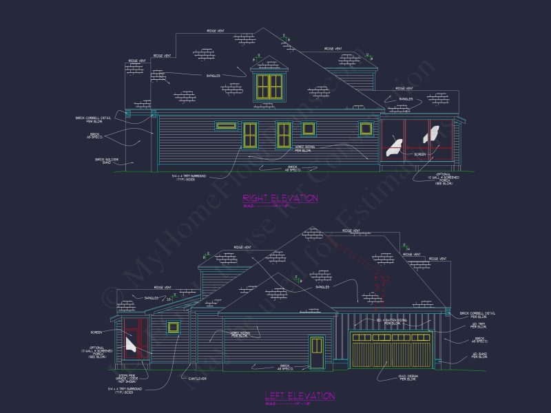 Modern house Plan with 2 Story Design & Spacious Floor Plans