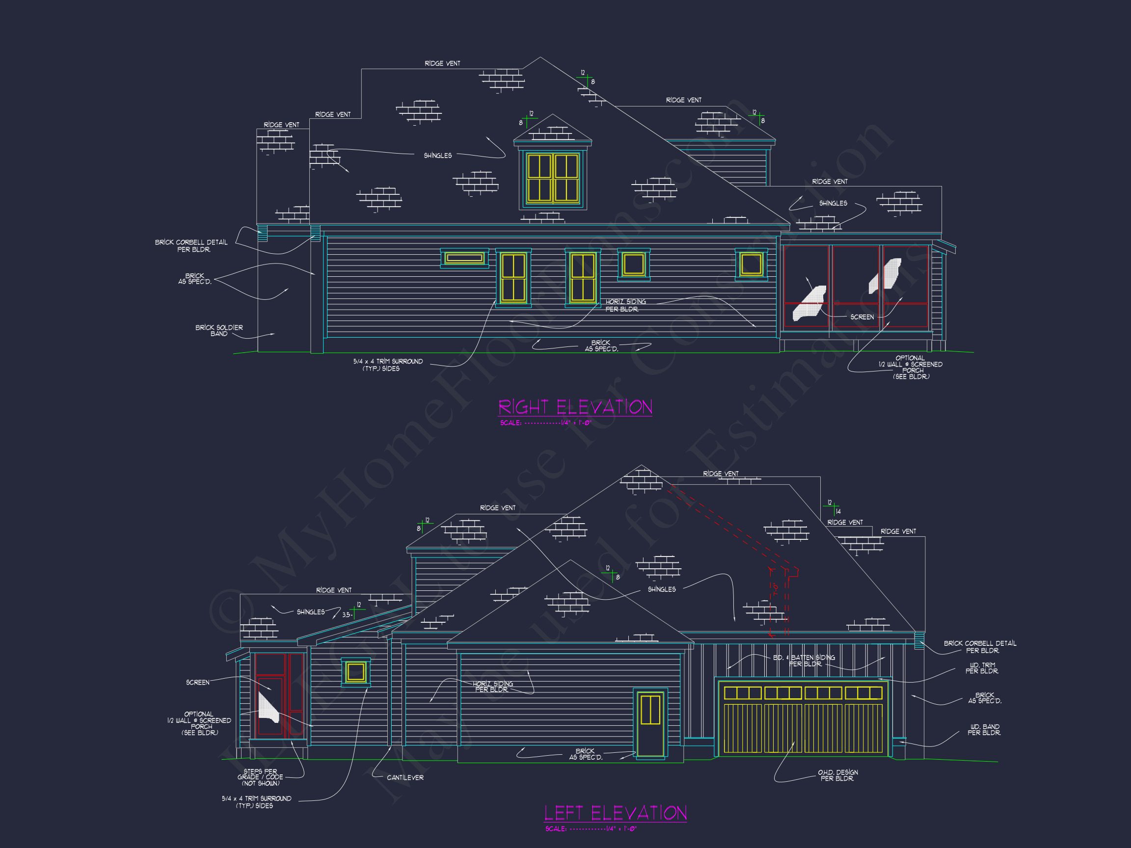 Modern house Plan with 2 Story Design & Spacious Floor Plans
