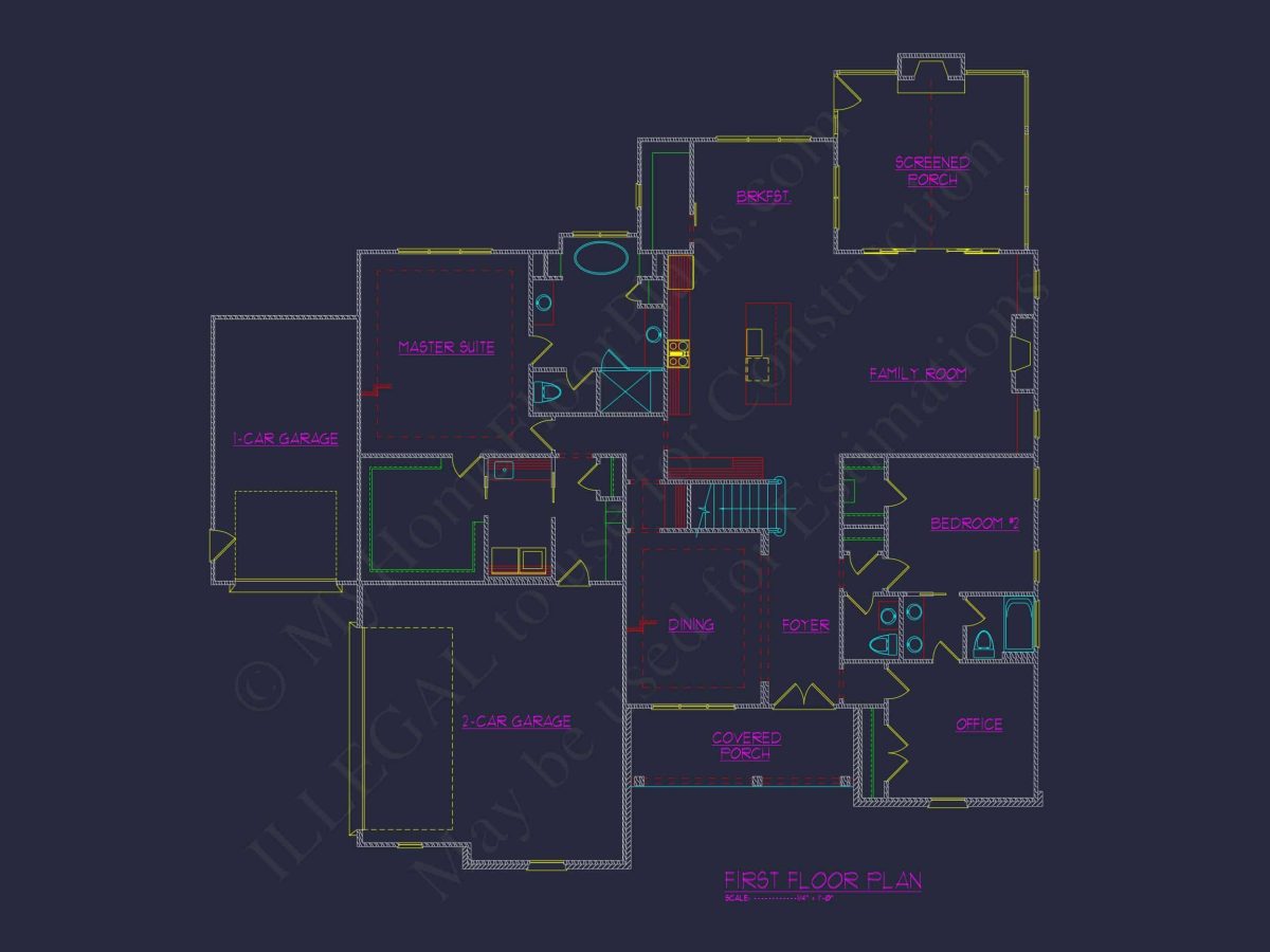 Modern house Plan with 2 Story Design & Spacious Floor Plans