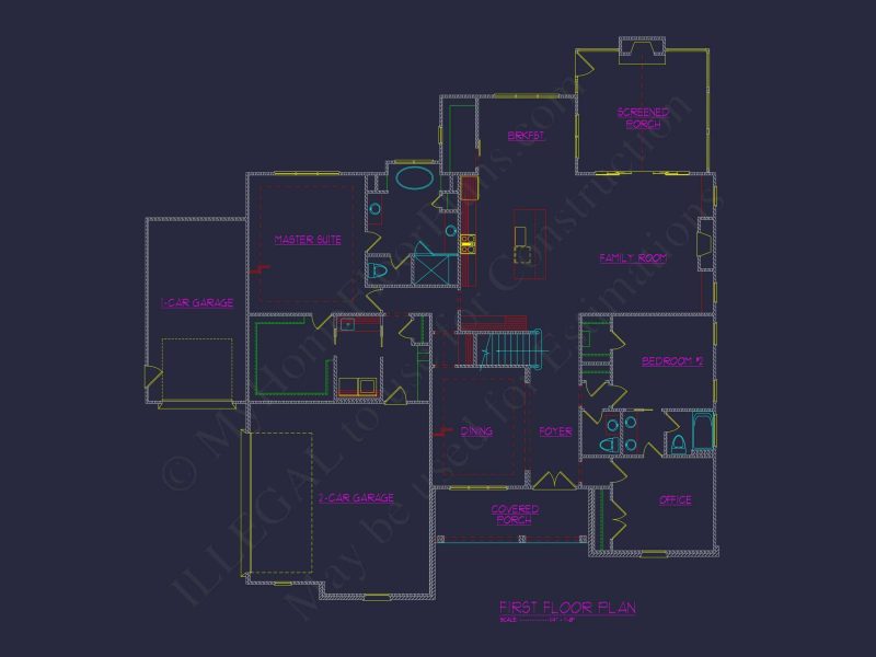 Modern house Plan with 2 Story Design & Spacious Floor Plans