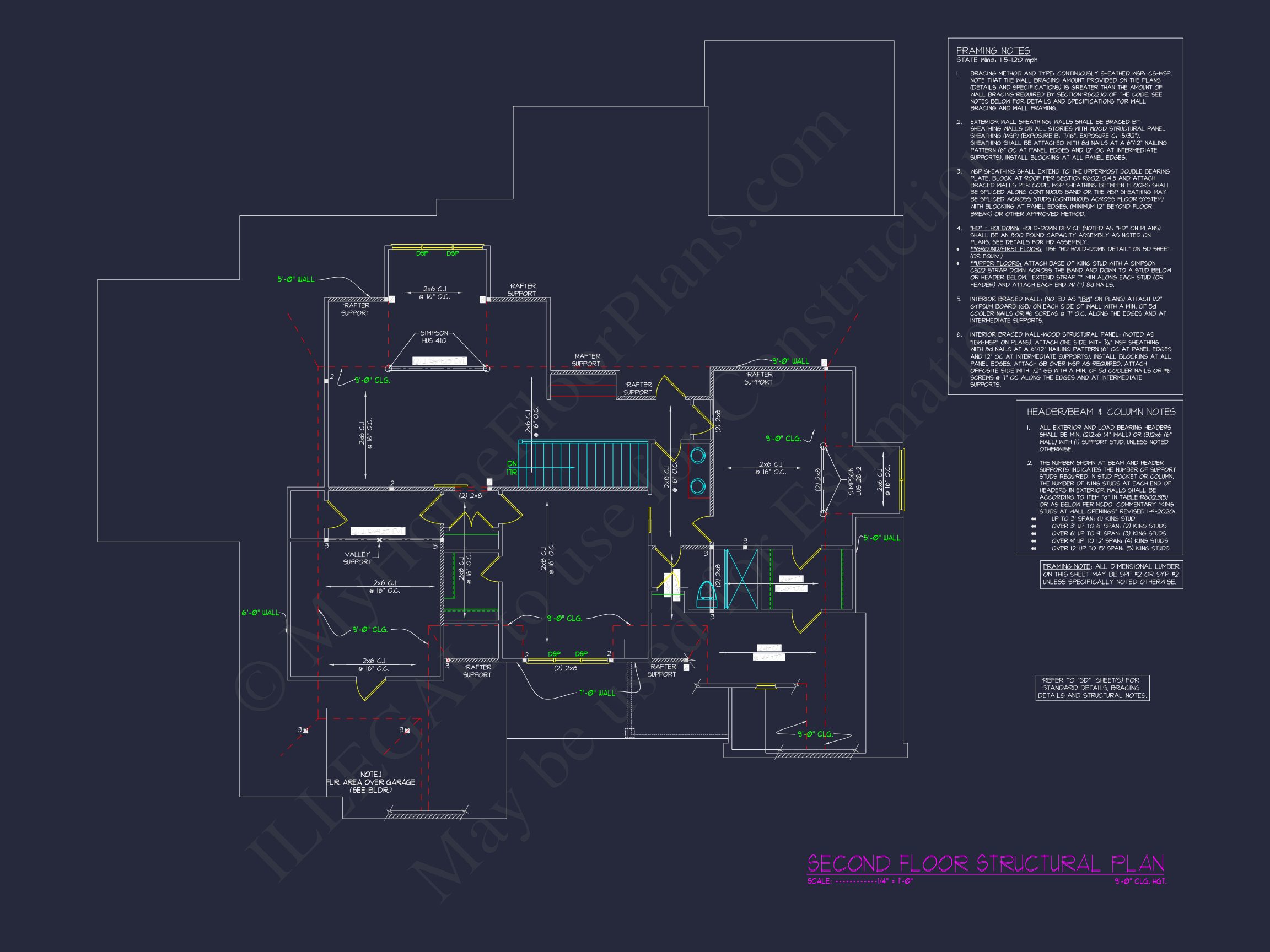 Modern house Plan with 2 Story Design & Spacious Floor Plans