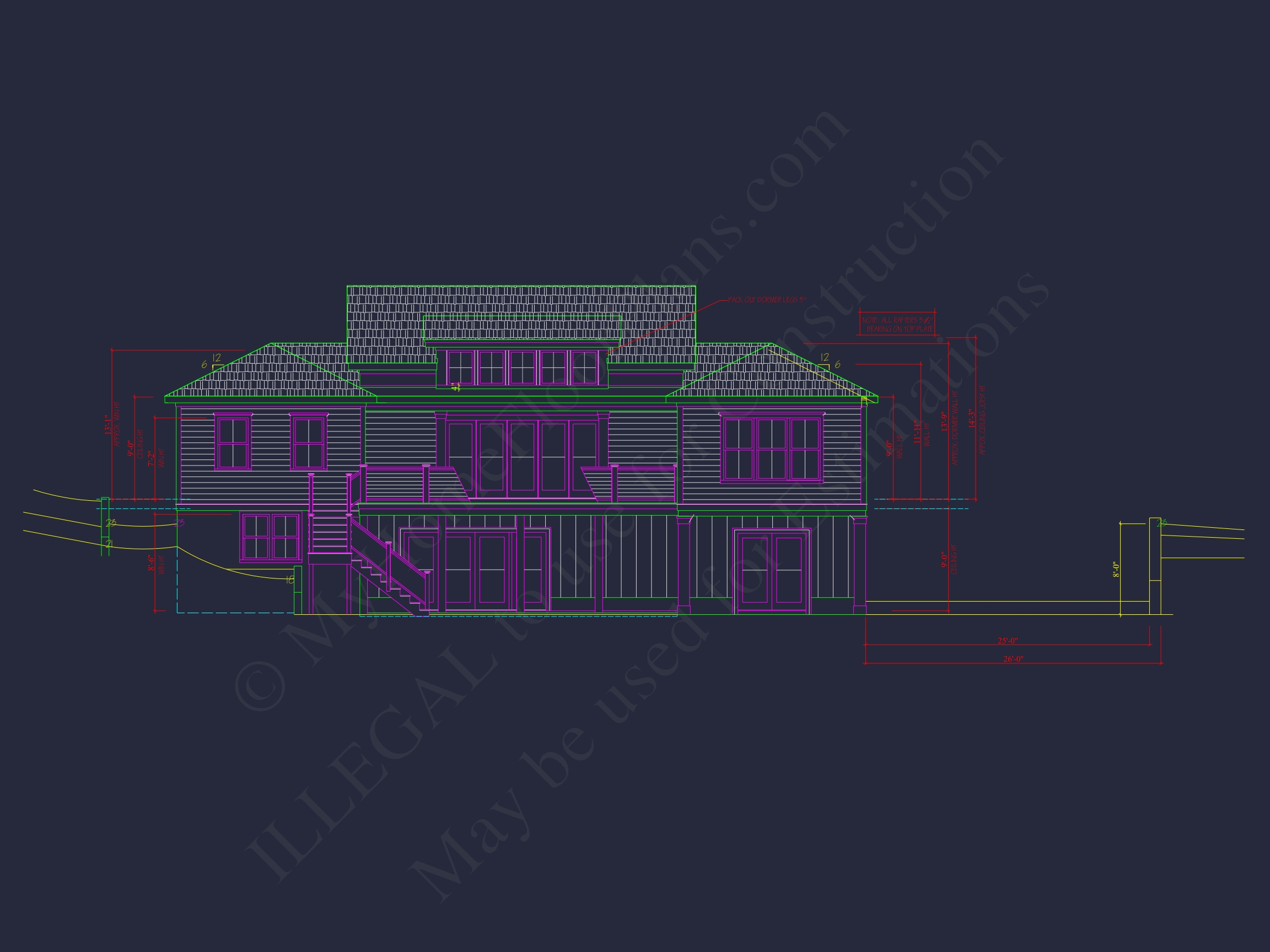 2-Story CAD Blueprint Designs