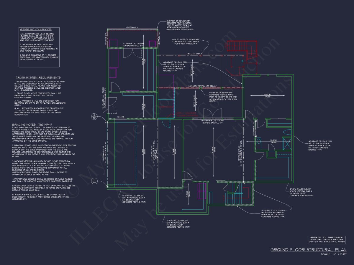Modern house Plan with 4 Bedrooms
