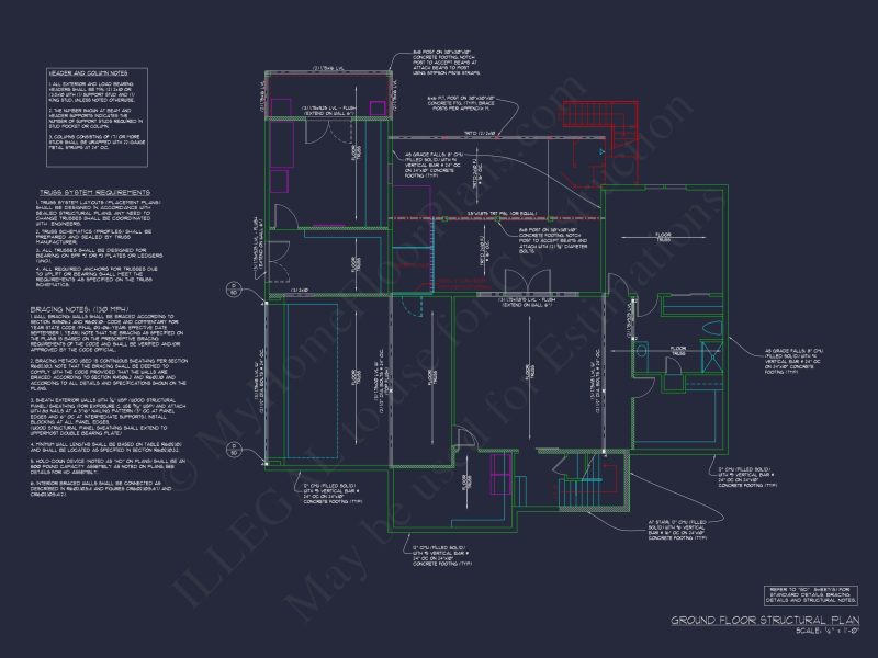 Modern house Plan with 4 Bedrooms