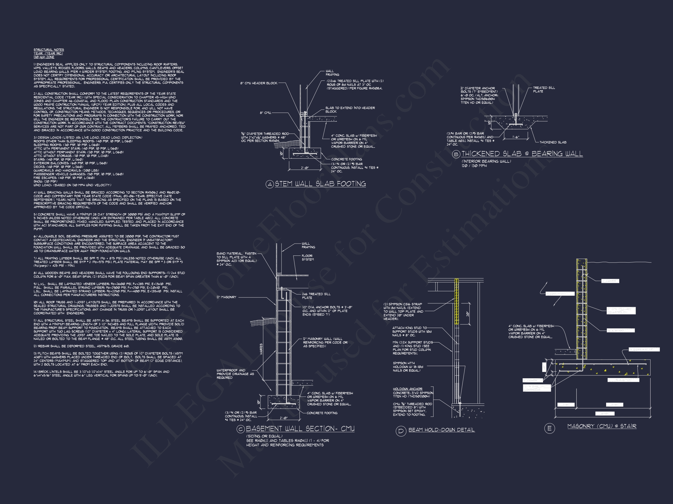 2-Story CAD Blueprint Designs