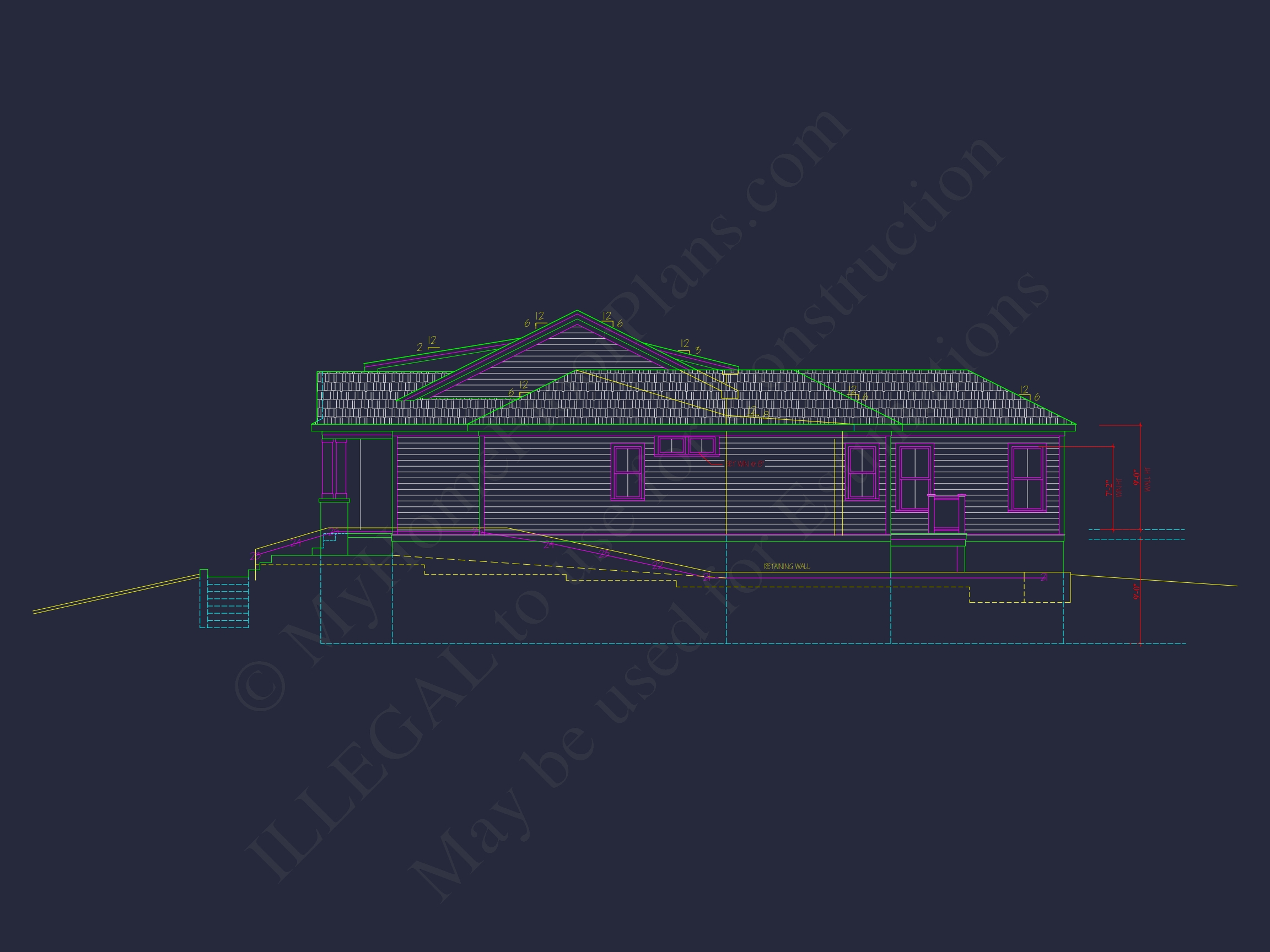 2-Story CAD Blueprint Designs