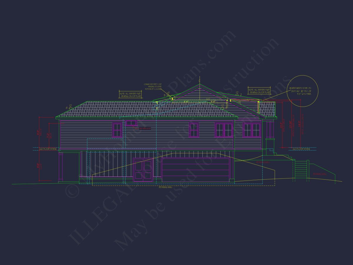 Modern house Plan with 4 Bedrooms