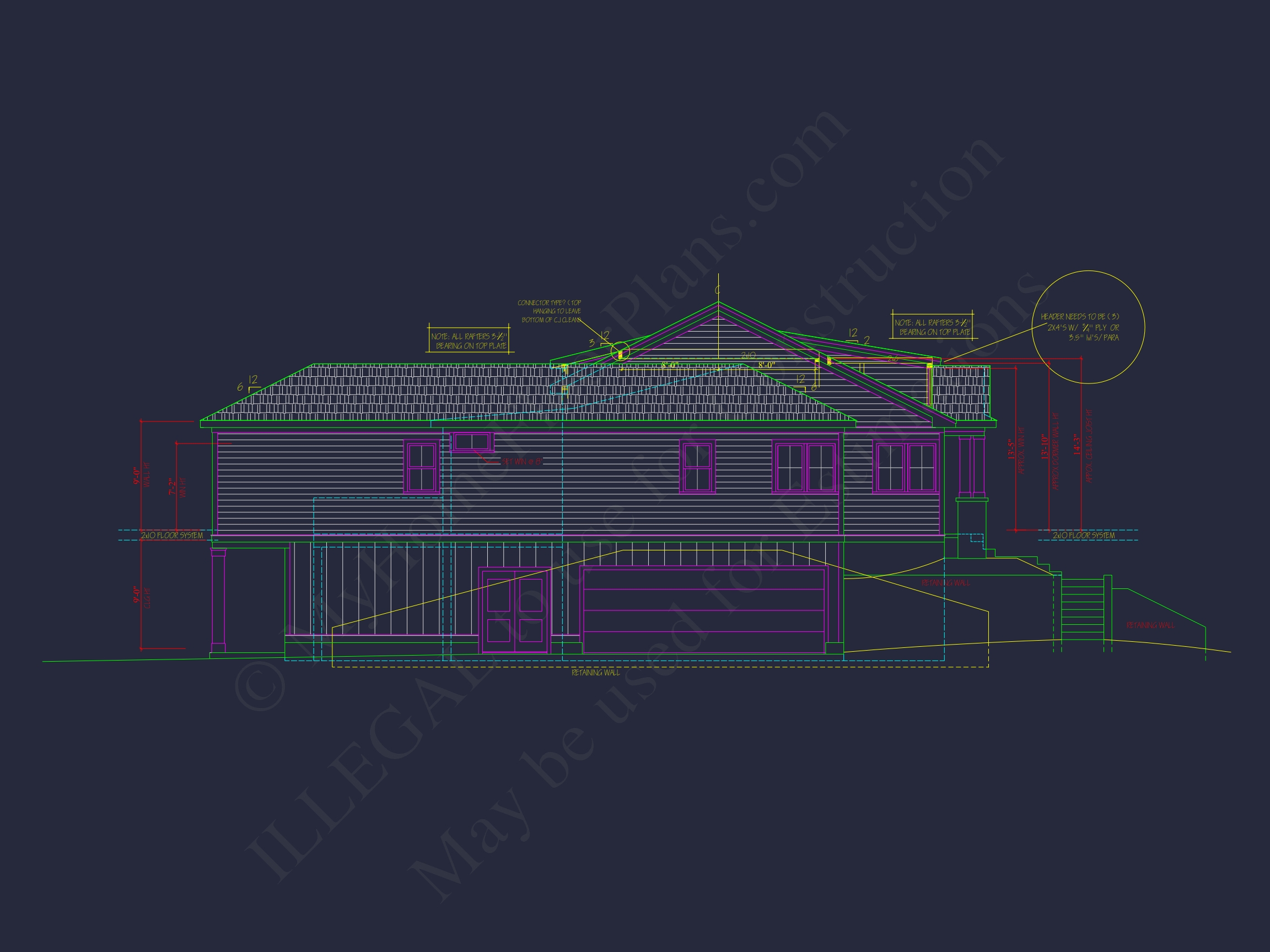 Modern Home Plan with 4 Bedrooms