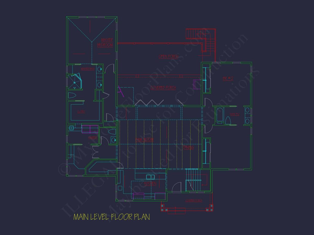 2-Story CAD Blueprint Designs
