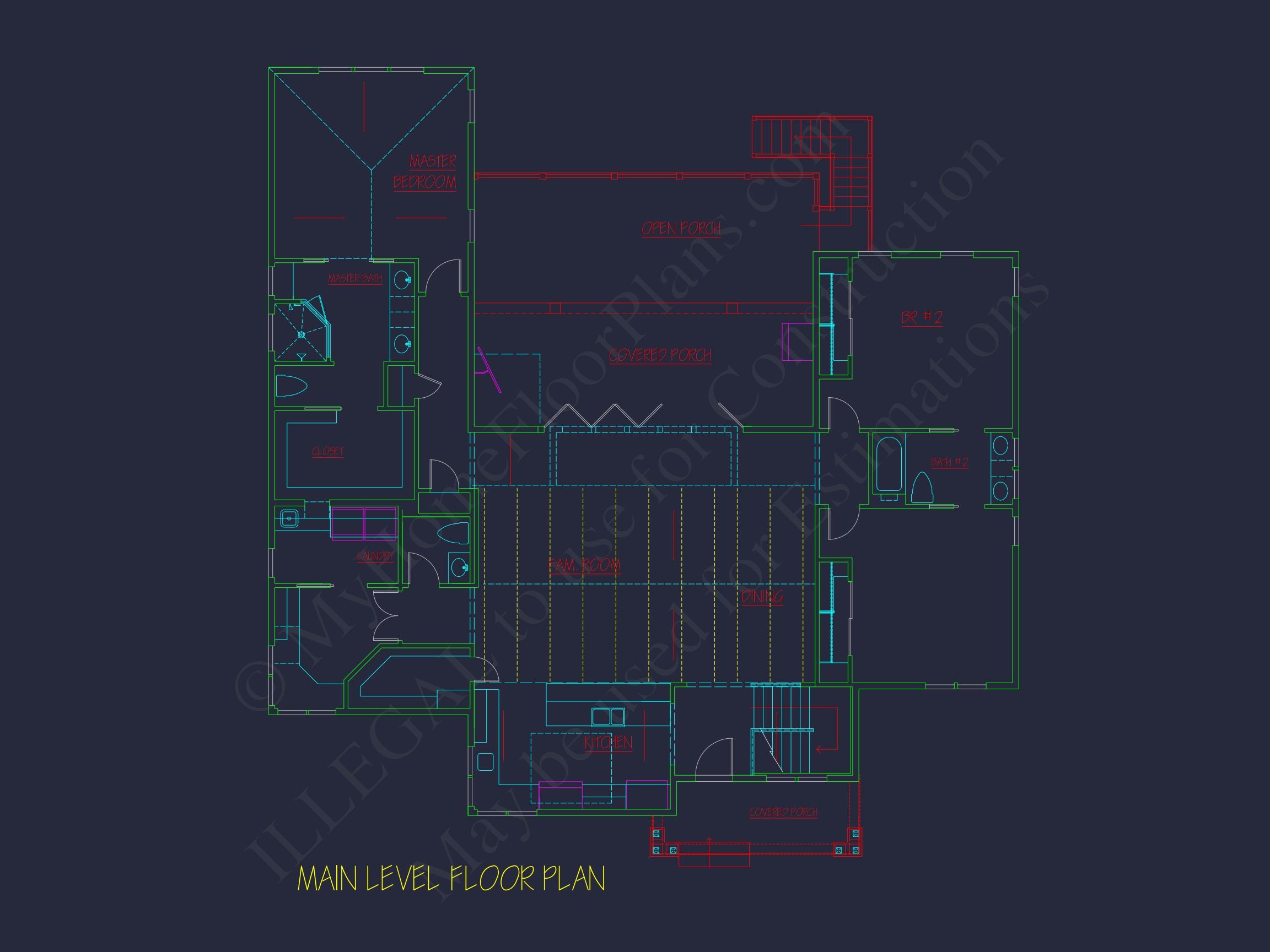 2-Story CAD Blueprint Designs