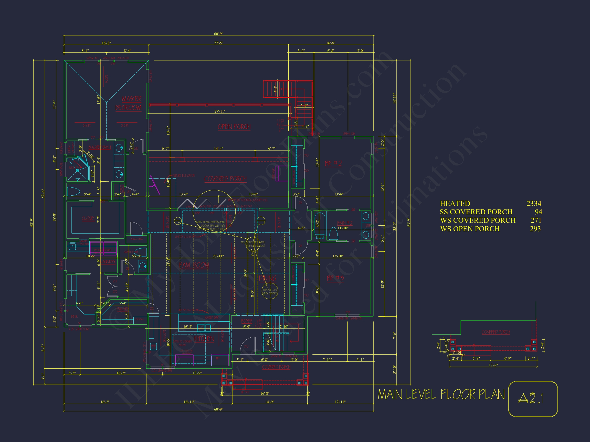 2-Story CAD Blueprint Designs