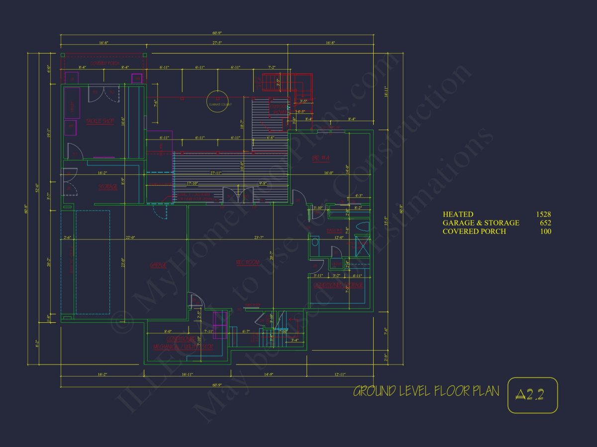 Modern house Plan with 4 Bedrooms