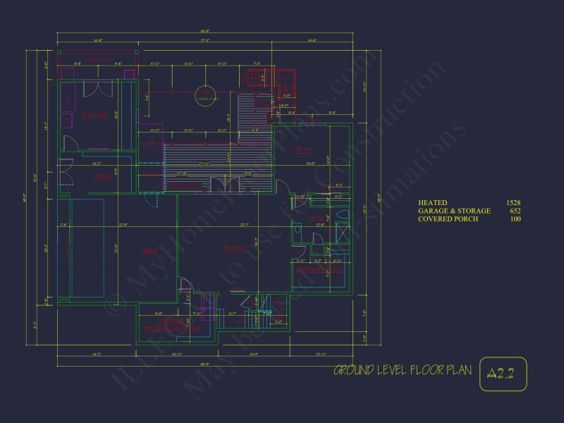 Modern house Plan with 4 Bedrooms