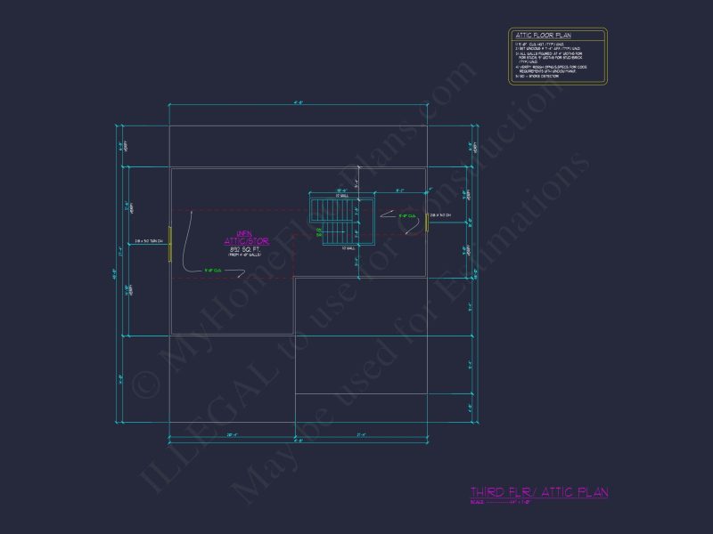 Modern house Plan with 4 Bedrooms, CAD Blueprints, and Designs