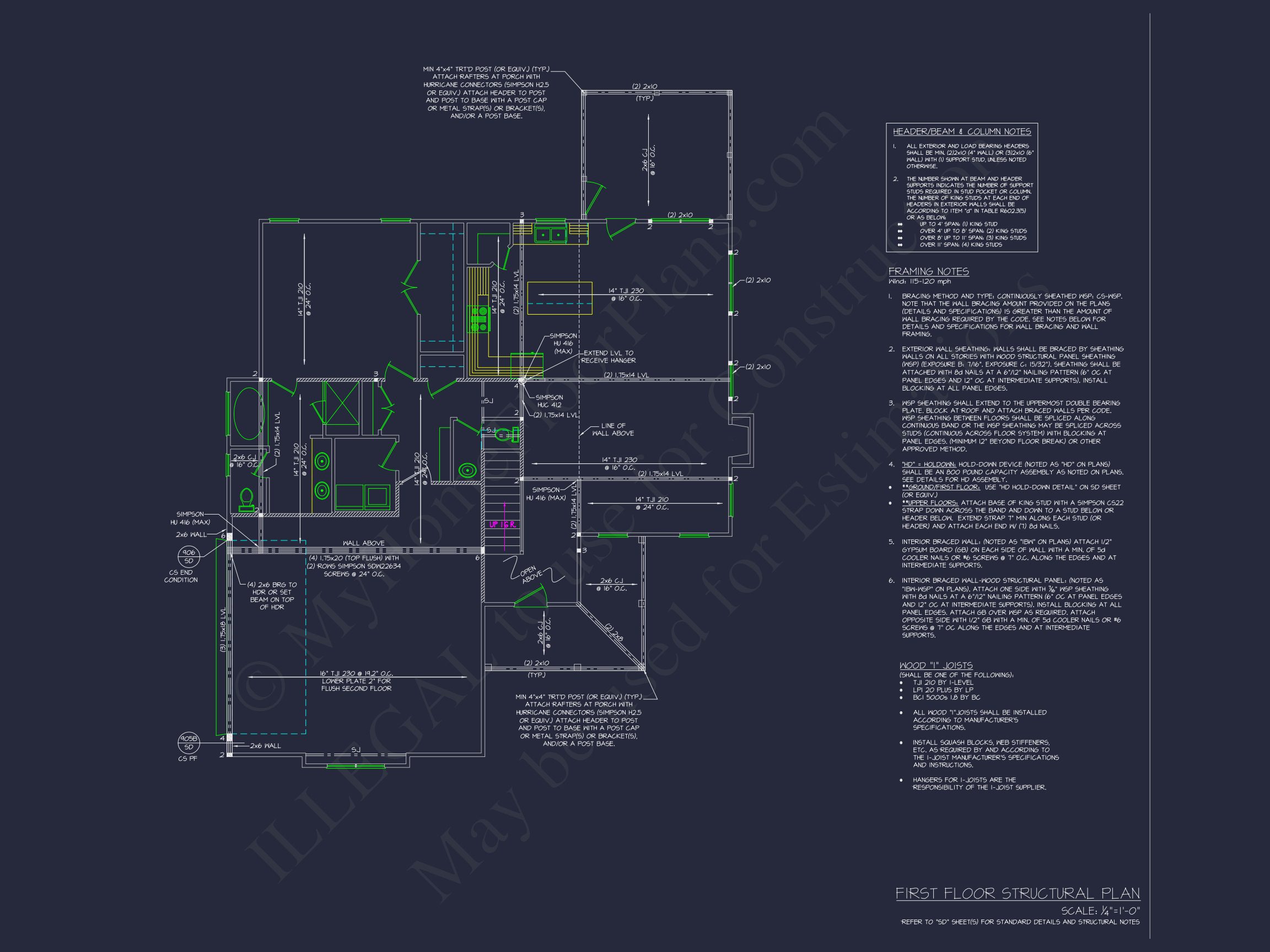 Modern house Plan with 4 Bedrooms,CAD Floor Designs & Features