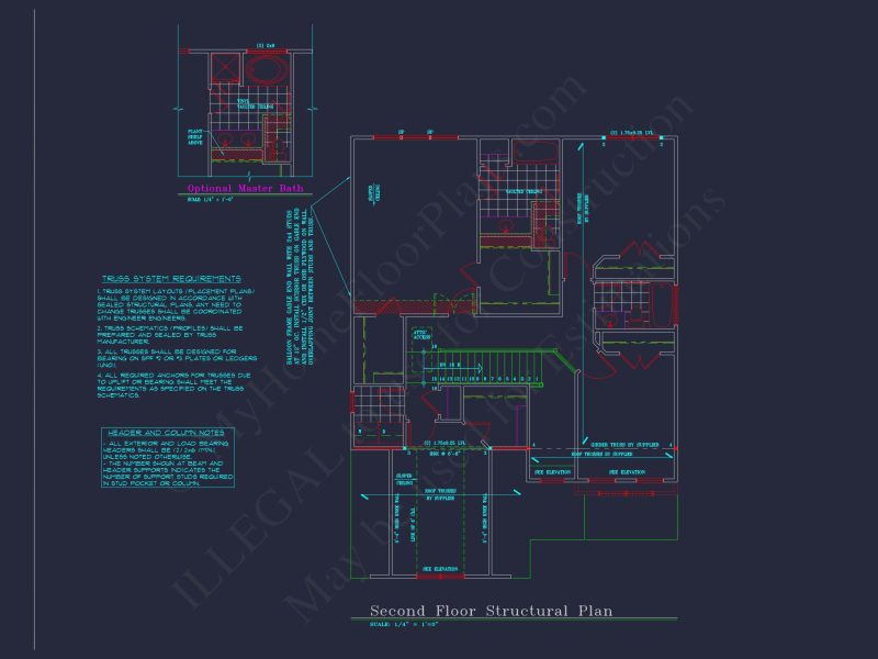 Modern house Plan with 4 Bedrooms, CAD Floor Plan, and Designs