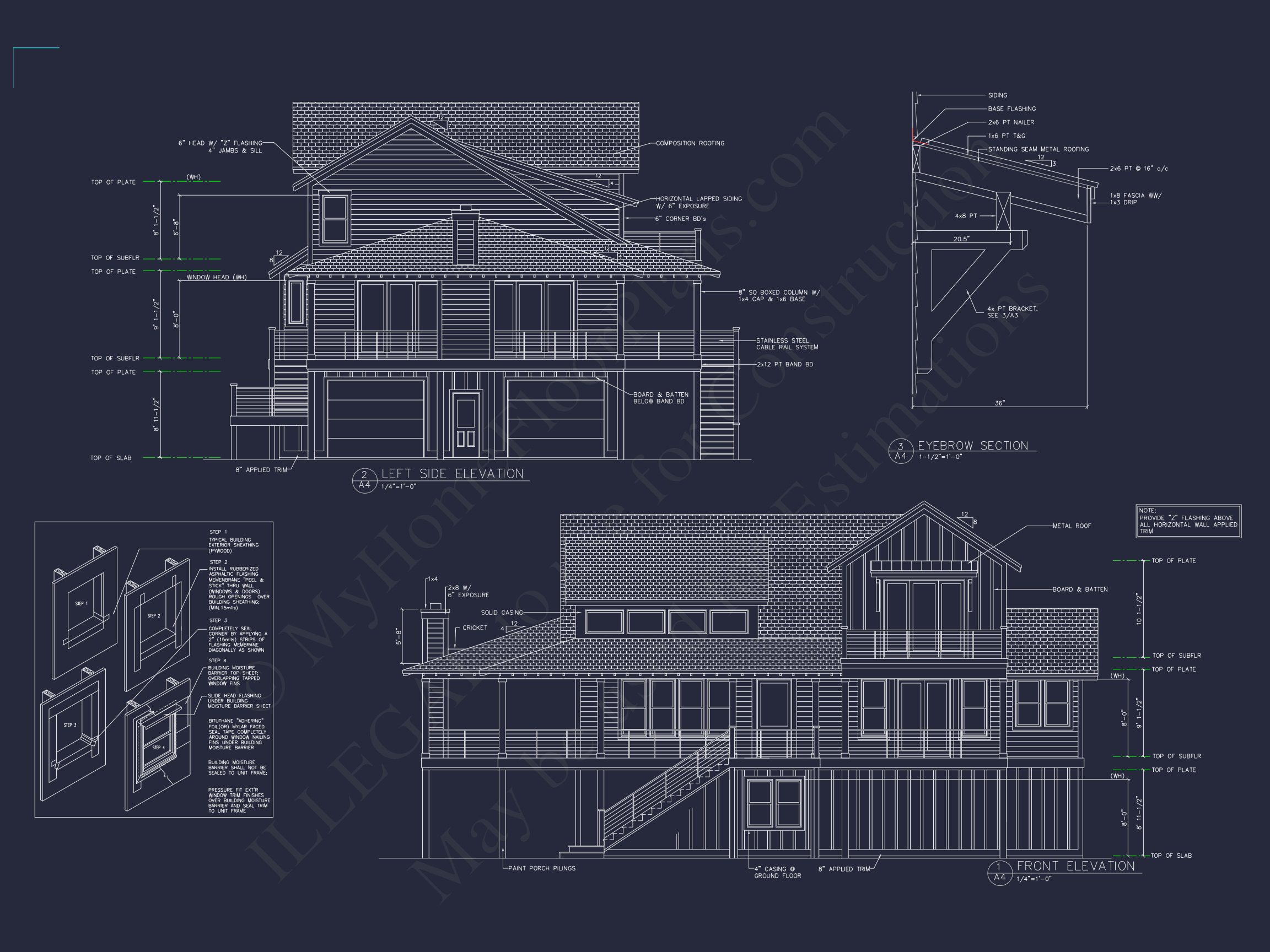 Modern Home Plan with 5 Bedrooms,Floor Plans & Blueprints