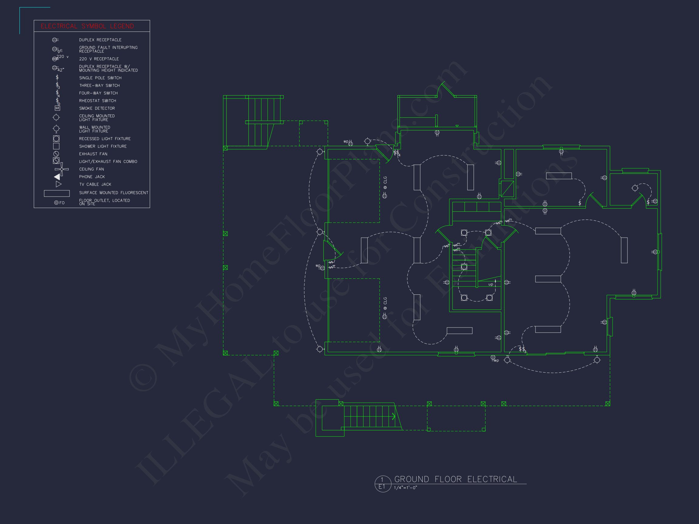 Modern Home Plan with 5 Bedrooms,Floor Plans & Blueprints