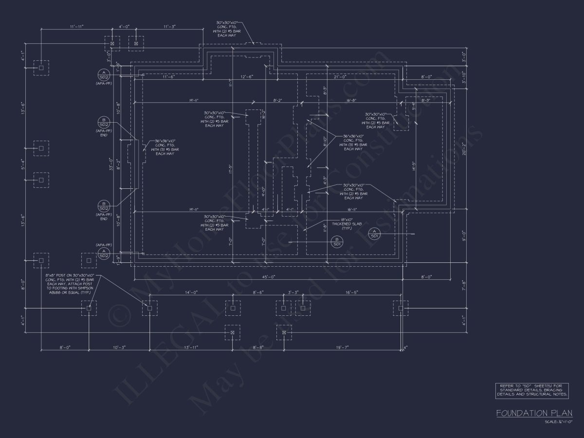 Modern house Plan with 5 Bedrooms, Floor Plans & Blueprints