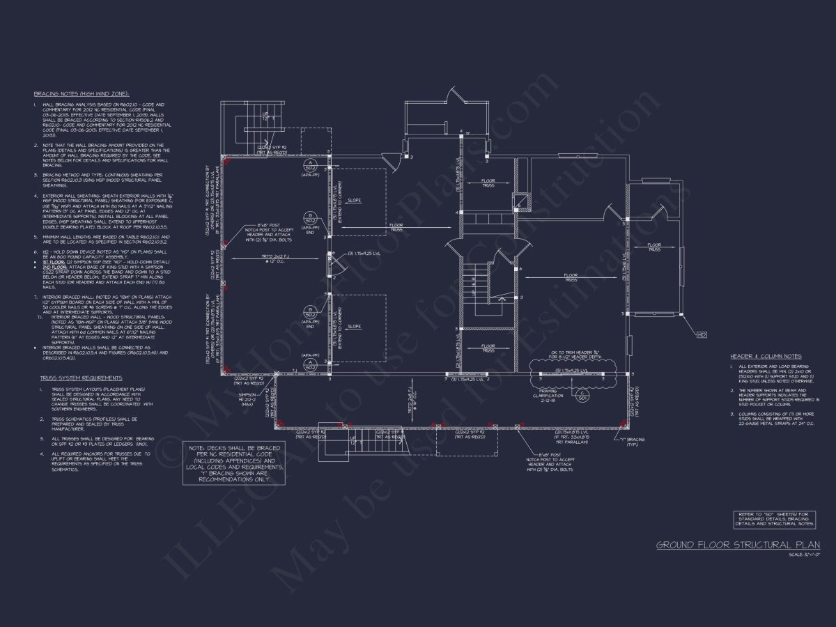 Modern house Plan with 5 Bedrooms, Floor Plans & Blueprints