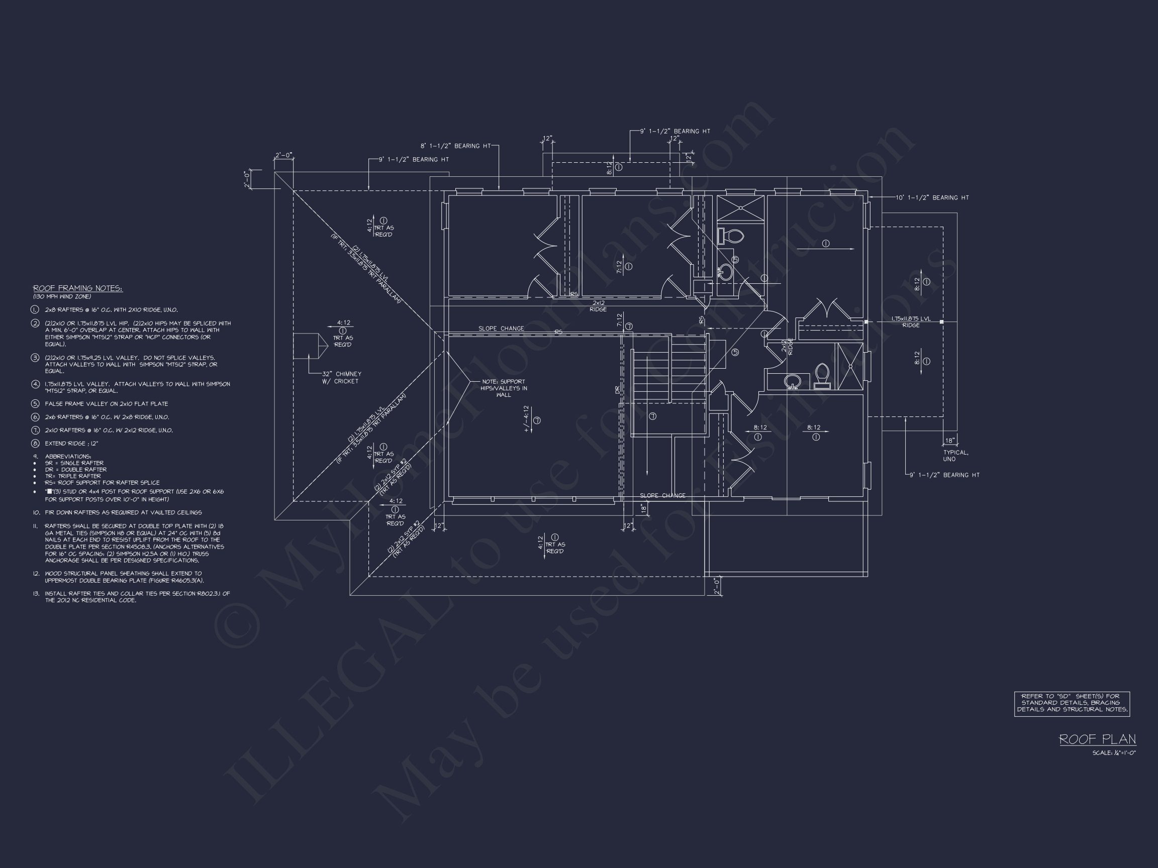 Modern Home Plan with 5 Bedrooms,Floor Plans & Blueprints