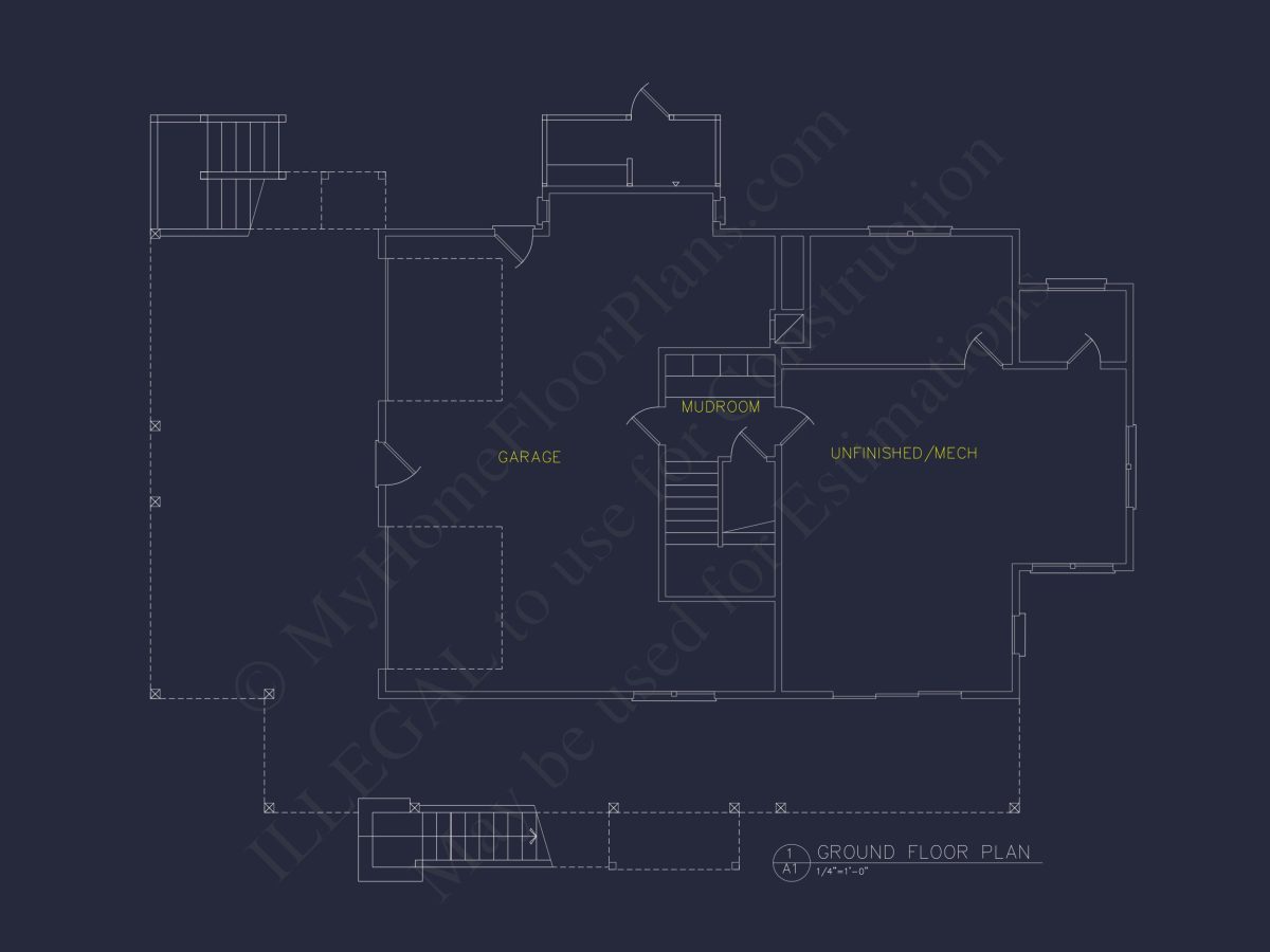 Modern house Plan with 5 Bedrooms, Floor Plans & Blueprints